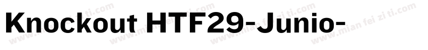Knockout HTF29-Junio字体转换